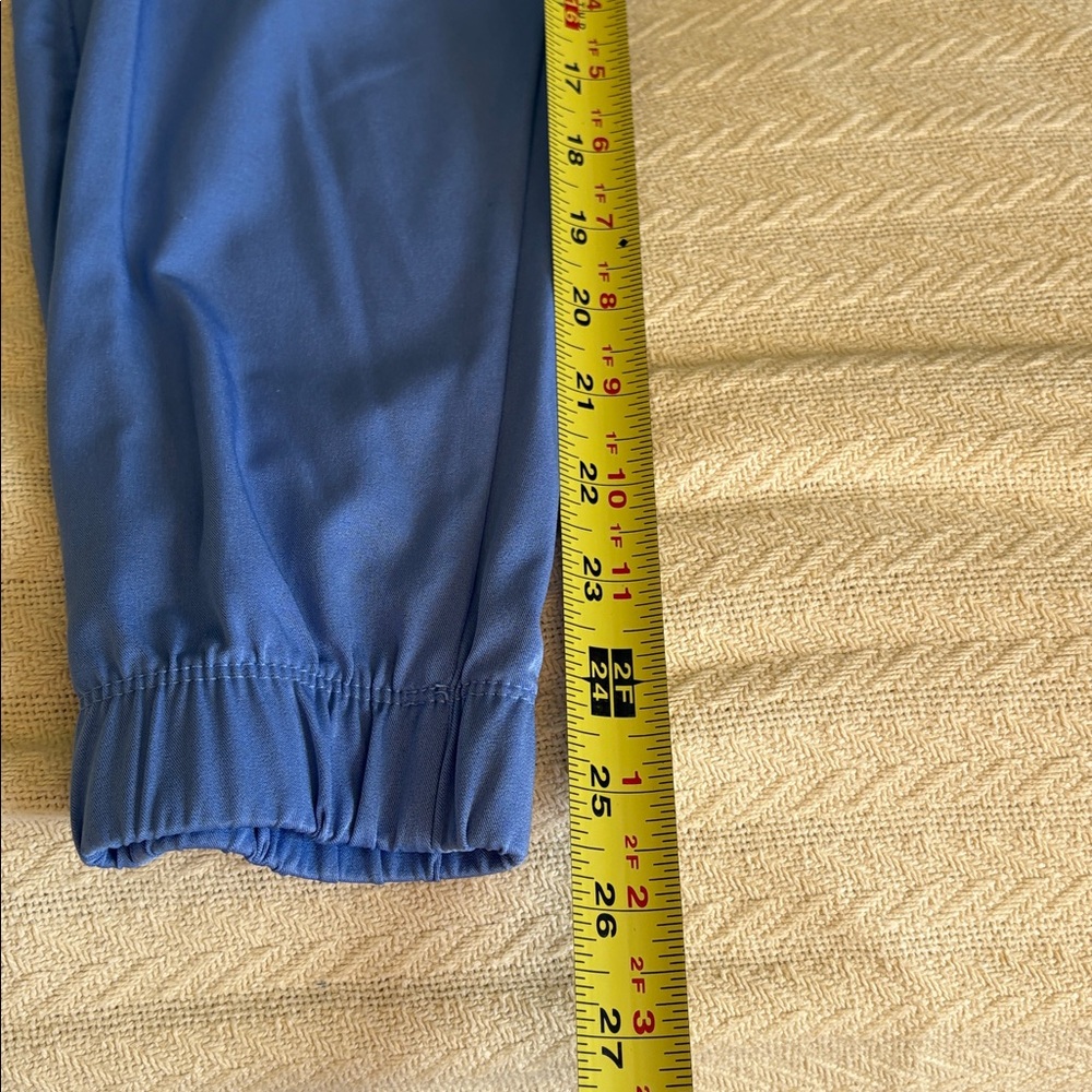XS Healing Hands Blue Jogger Scrubs bottoms pants drawstring waist - Picture 11 of 11